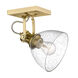 Hines 1 Light 7 inch Brushed Champagne Bronze Semi-Flush Ceiling Light, Convertible
